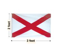 2'x3' Alabama Nylon Outdoor Flag